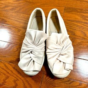 Francesscas Pink Ribbon Slip On Shoes